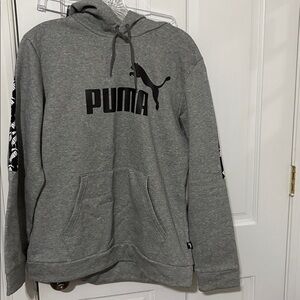 PUMA Men's Charcoal Gray Hoodie